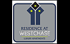 Elegant logo for Residence at Westchase Luxury Apartments featuring modern geometric design and sophisticated color palette.