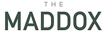Sophisticated logo design featuring 'The Maddox' in elegant typography.