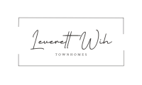 Elegant logo for Leverett Walk Townhomes, showcasing sophistication and modernity.
