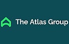 The Atlas Group logo featuring a modern green house icon on a teal background.
