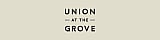 Elegant logo design for 'Union at the Grove' with minimalist typography on a neutral background.
