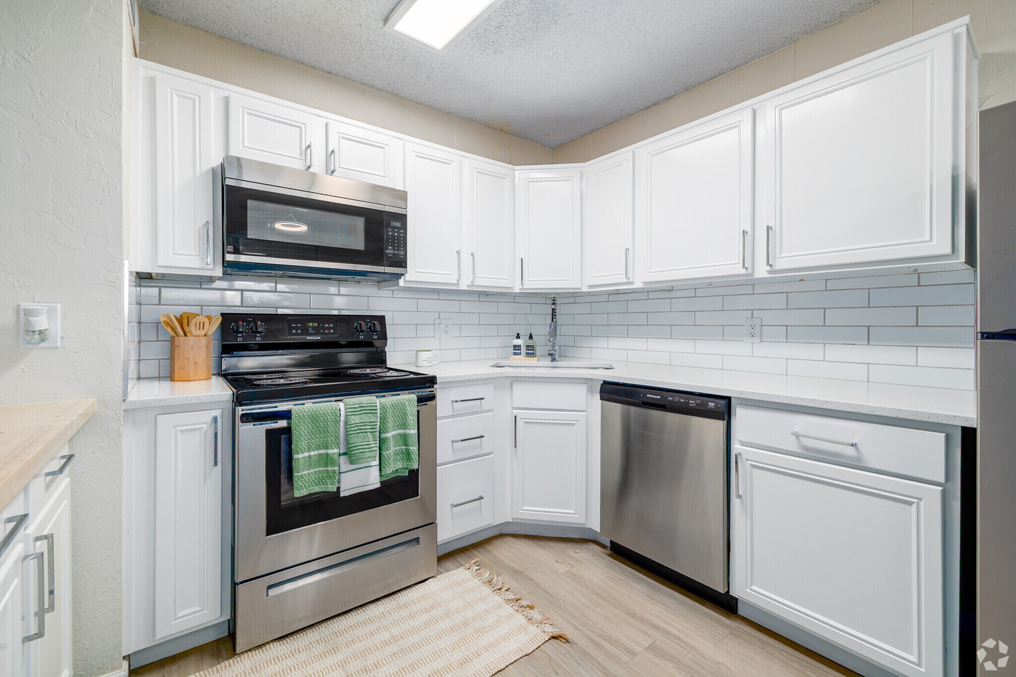 Renovated Tradewinds Apartments interior with modern kitchen and apartment features in Tucson, Arizona
