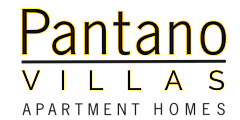 Pantano Villas logo for luxury apartment homes.