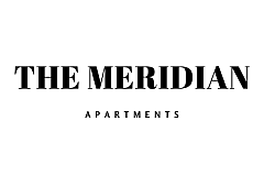 Elegant logo for The Meridian Apartments showcasing stylish typography.