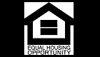 Equal Housing Opportunity logo featuring a stylized house with an equal sign inside, highlighting fair housing practices.