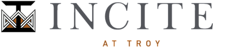 Elegant and modern logo for Incite at Troy, featuring a stylized design with sleek typography.