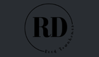 Sleek and modern RD logo with a minimalist circular design, perfect for contemporary branding.