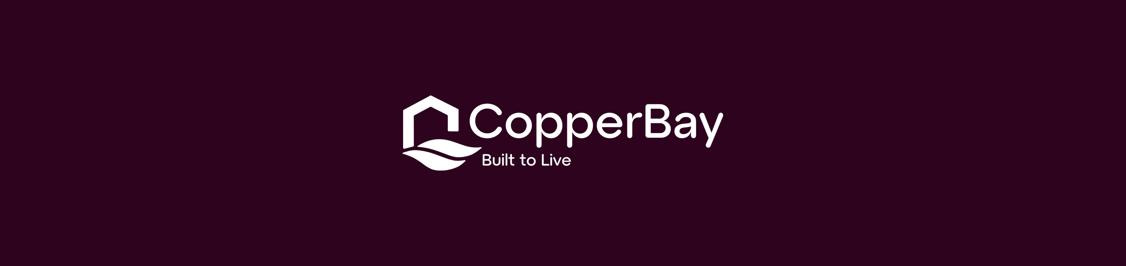 CopperBay logo with tagline 'Built to Live' in a sleek, modern design against a dark background.