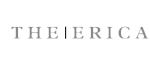 Stylish logo of The Erica in elegant gray typography