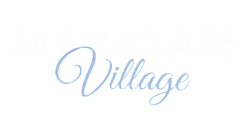MainGate Village logo with elegant lettering.