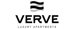 Sophisticated Verve Luxury Apartments logo showcasing modern elegance and premium quality living.