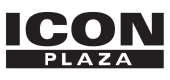 Modern ICON Plaza logo in bold black font