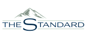 Elegant logo featuring a stylized mountain design above the text 'The Standard', exuding sophistication and tranquility.