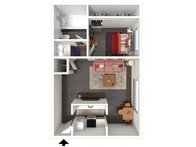 1x1 Apartment