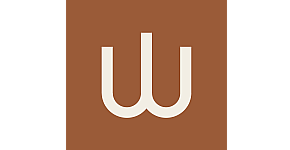 Elegant logo featuring a stylish monogram design on a rich brown background.