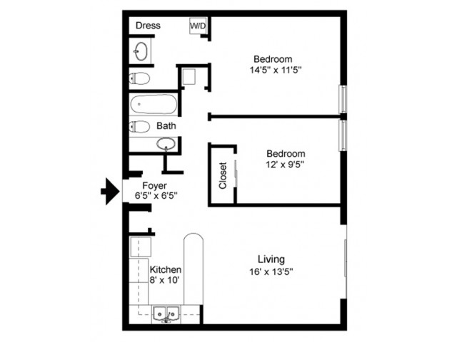 2 Bedroom 2 Bathroom Floor Plans Flooring Ideas