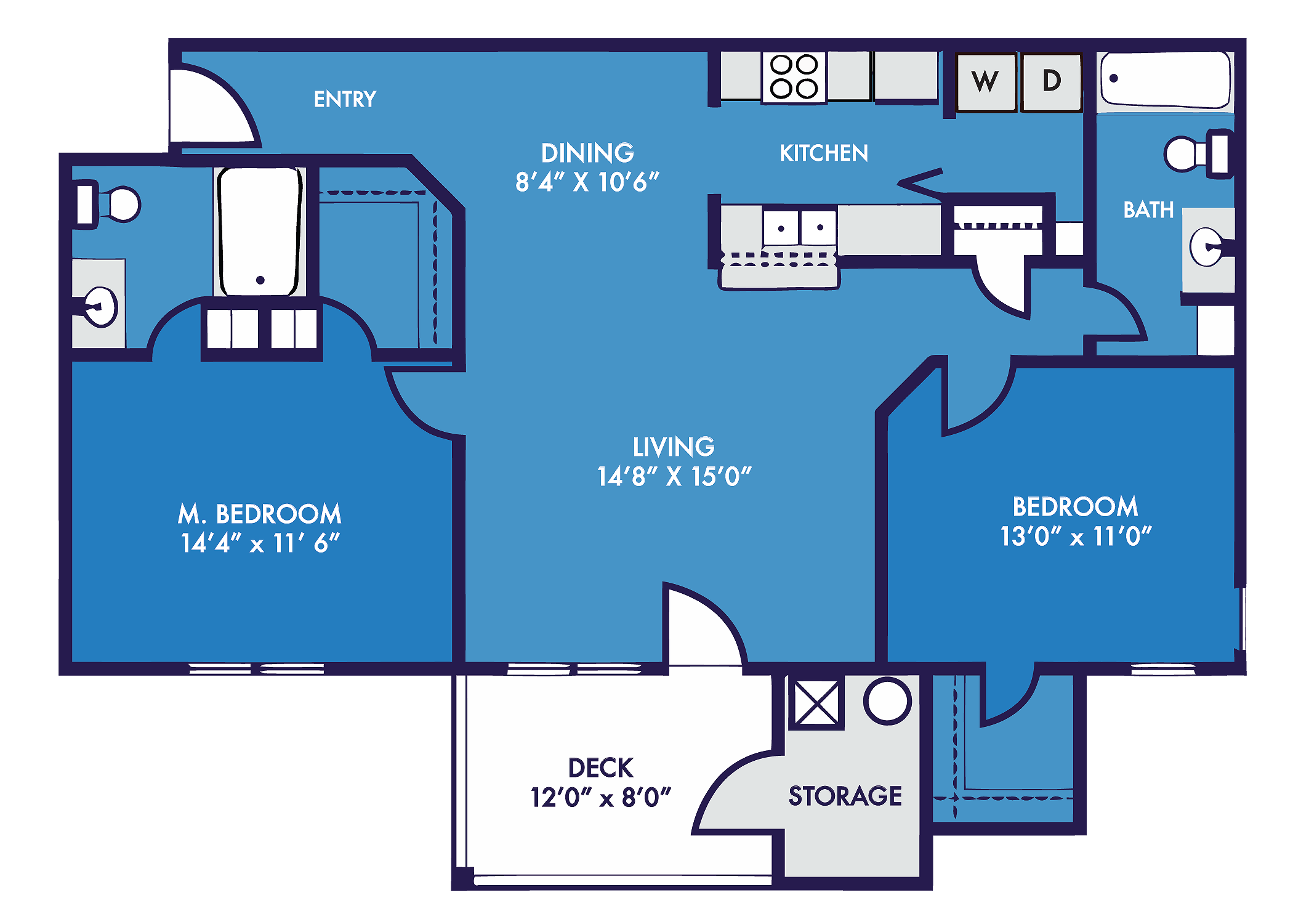 Rapids 2 Bed Apartment The River