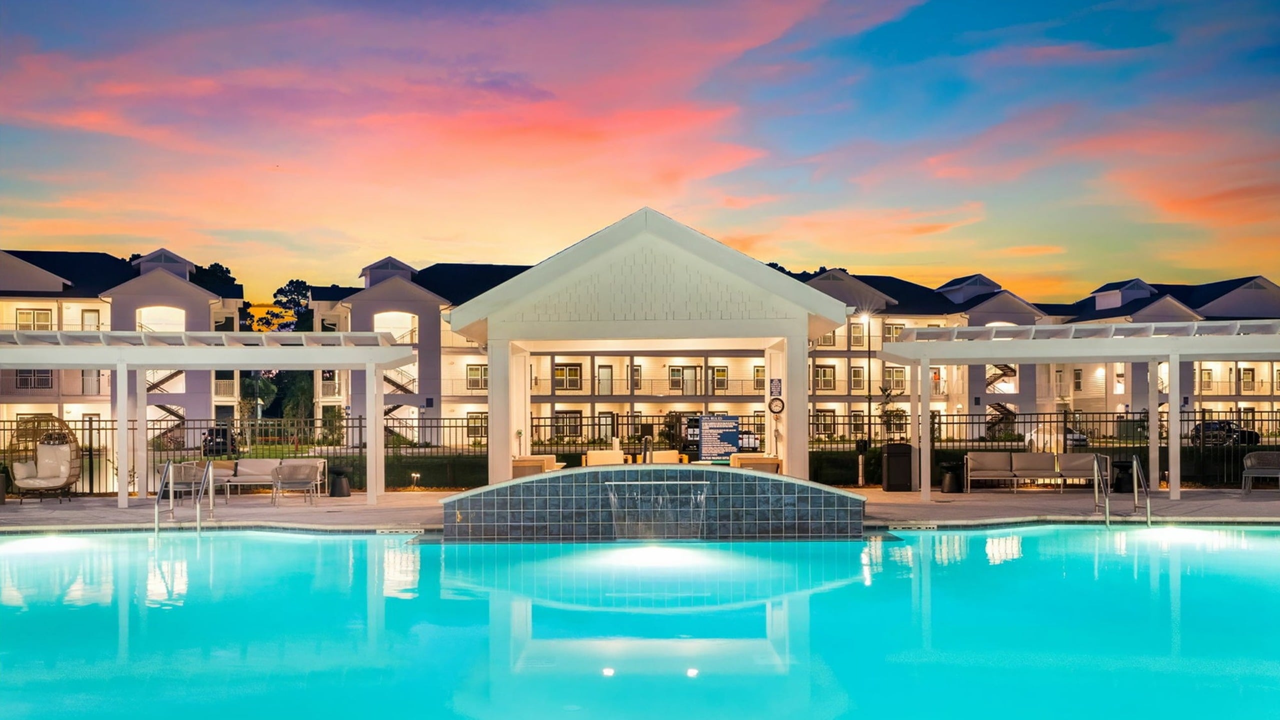 clubhouse and pool