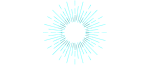 Radiant burst artwork featuring teal rays emanating from a central point.