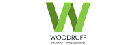 Modern green and dark green 'W' logo for Woodruff Property Management, symbolizing growth and sustainability.