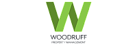 Modern green and dark green 'W' logo of Woodruff Property Management, symbolizing innovation and growth.