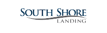 Elegant South Shore Landing logo with a stylish wave design.