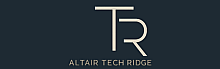 Elegant Altair Tech Ridge logo with modern typography on a sleek dark background.