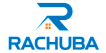 Rachuba logo featuring a stylized letter 'R' with a roof and window design.