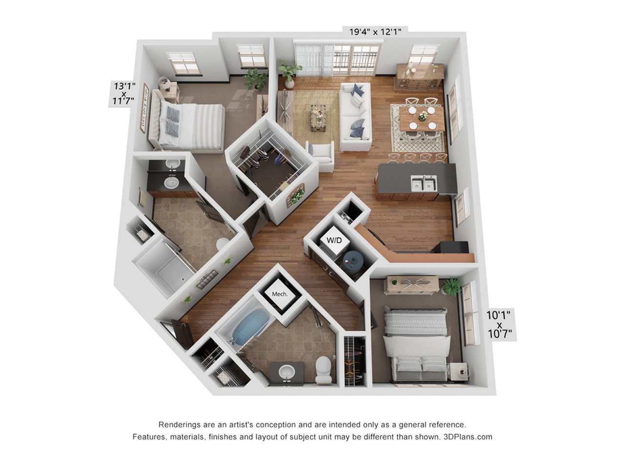 Cambridge 2 Bed Apartment LC RiverSouth