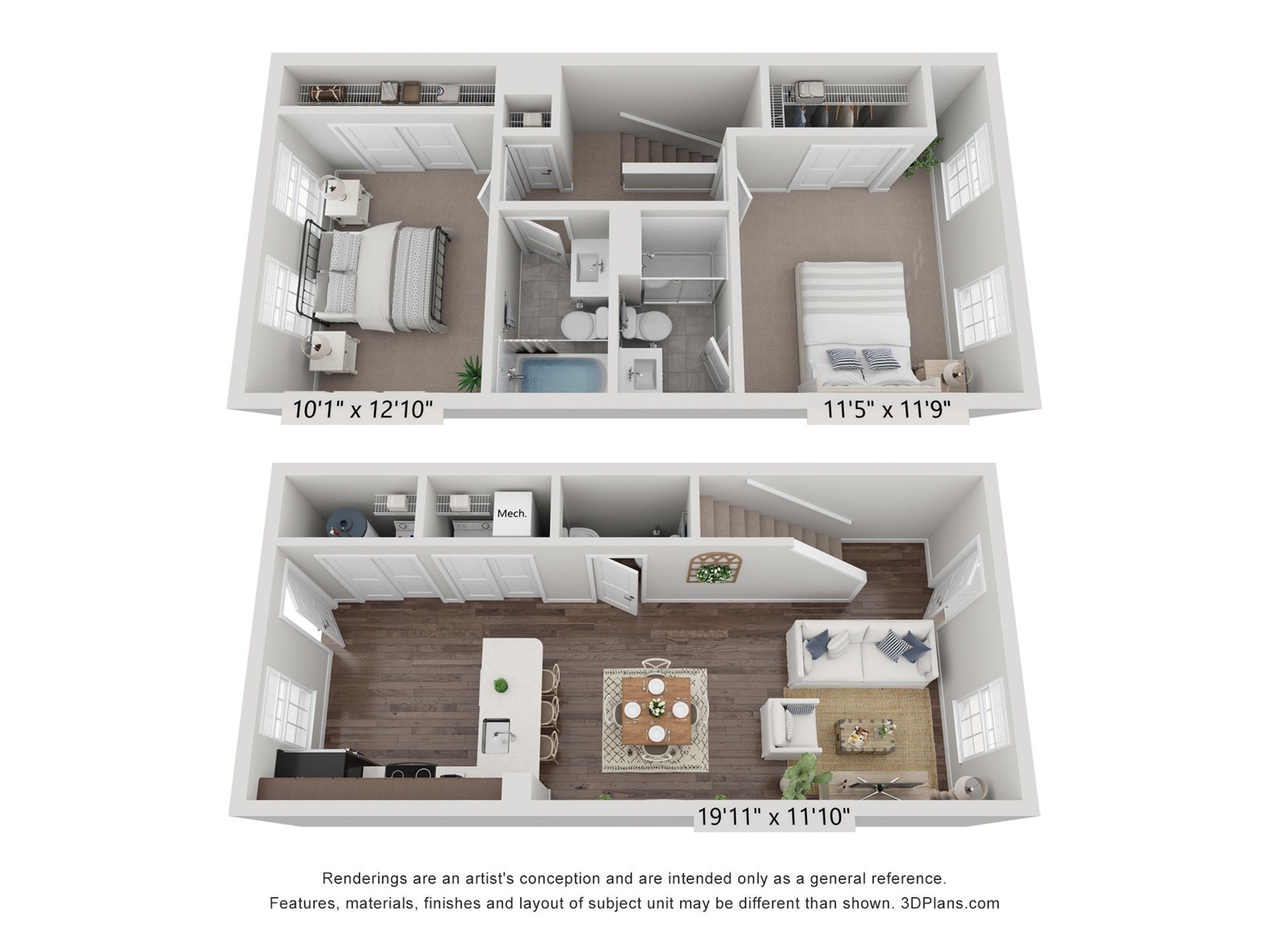 Bentley Town GAHll 2 Bed Apartment LC Gahanna