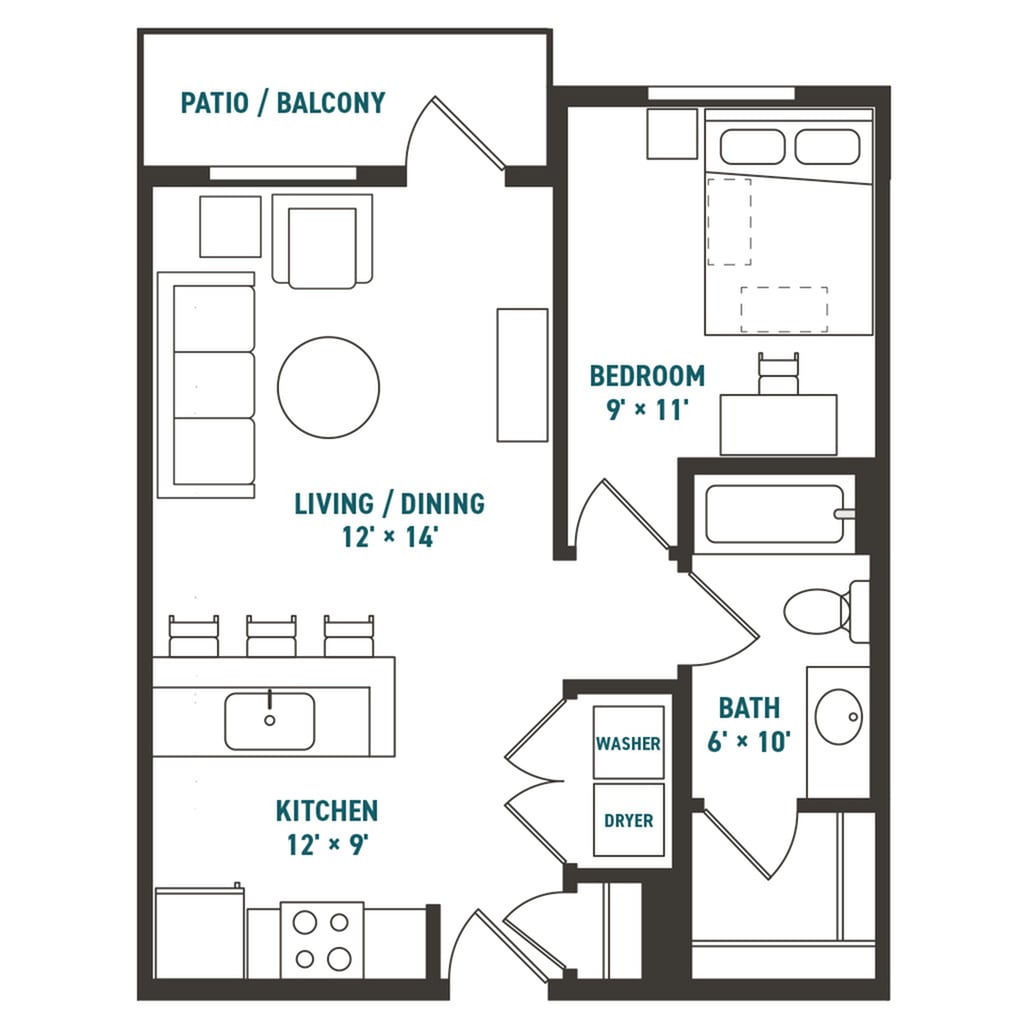 1x1 Apex Large - Furnished Image