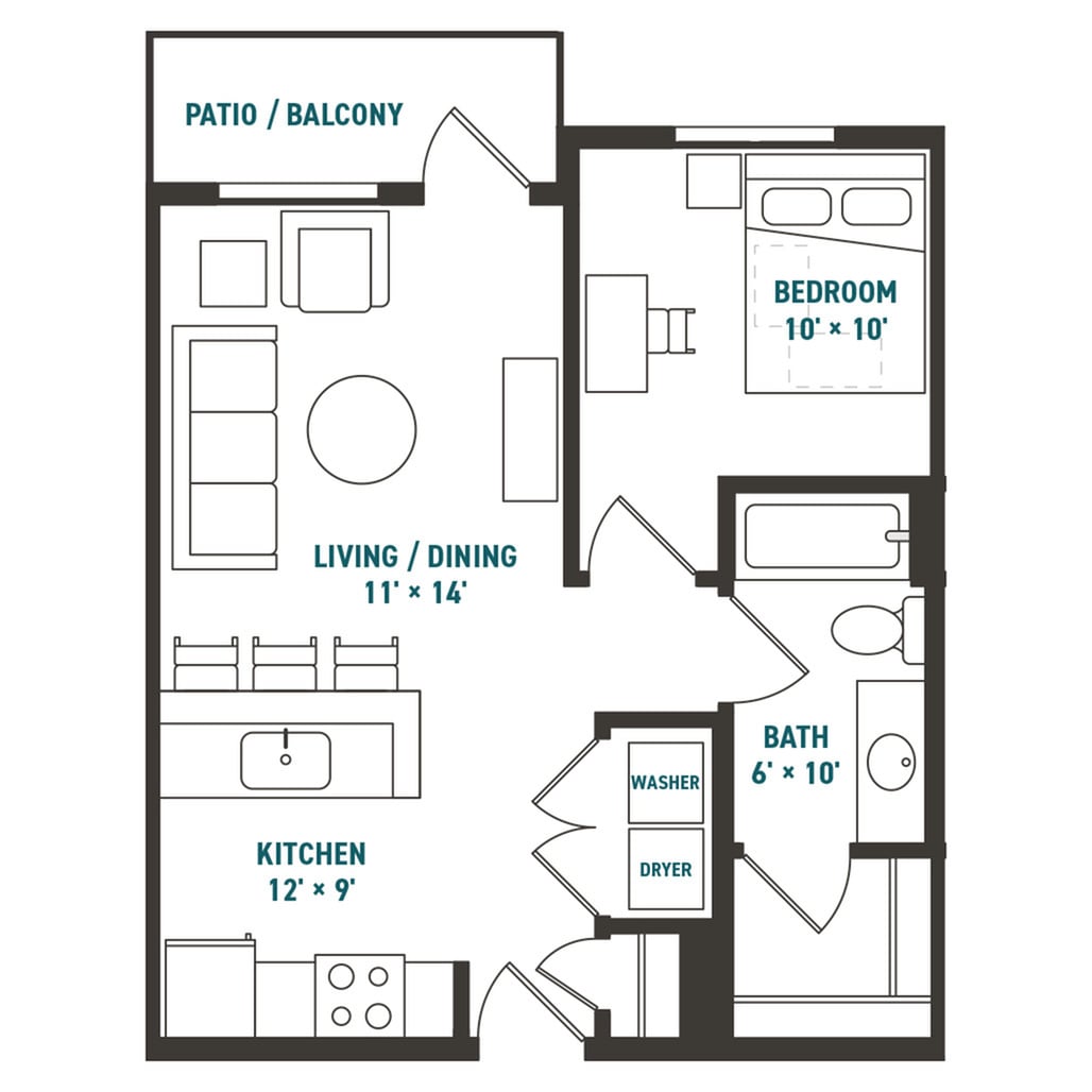 1x1 Apex - Unfurnished Image