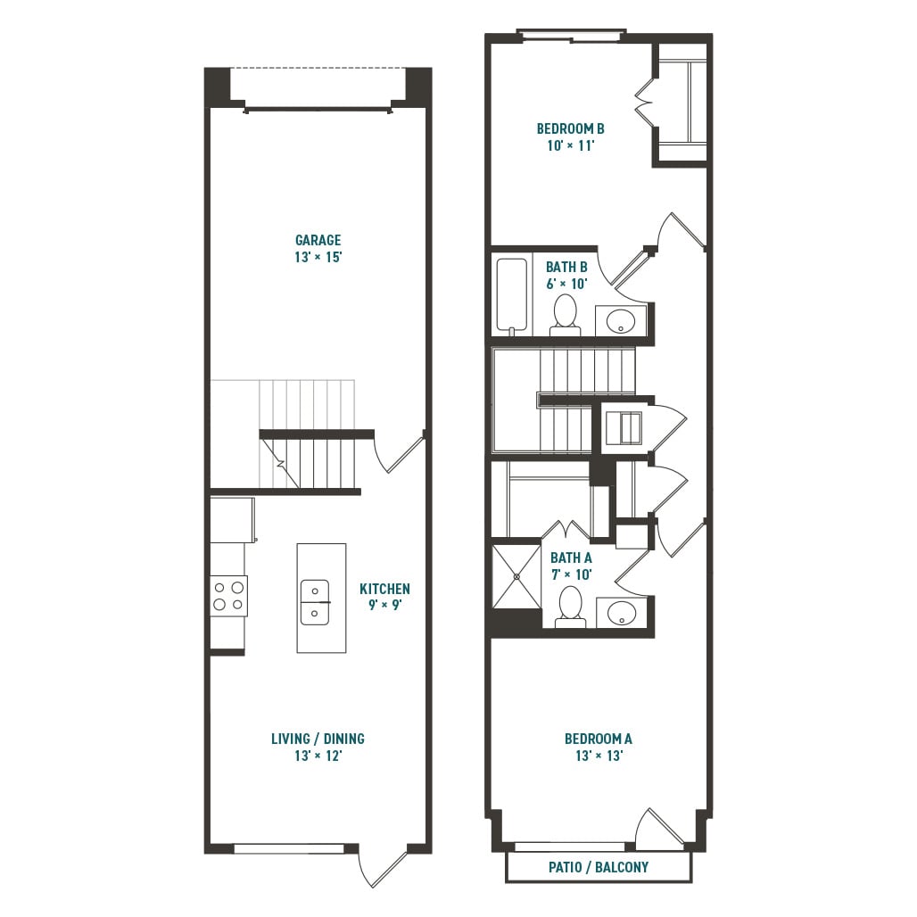 2x2 Lunar Deluxe - Unfurnished Image
