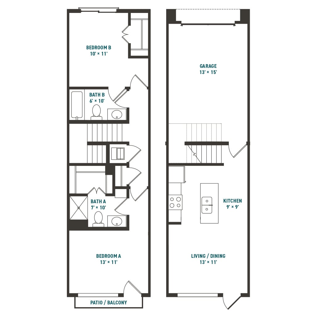 2x2 Lunar - Unfurnished Image