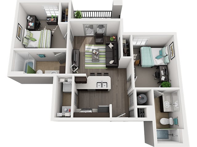 Ocala 2x2 - Furnished Image