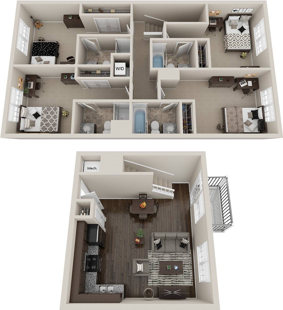 WYATT4 4 Bed Apartment The Wyatt