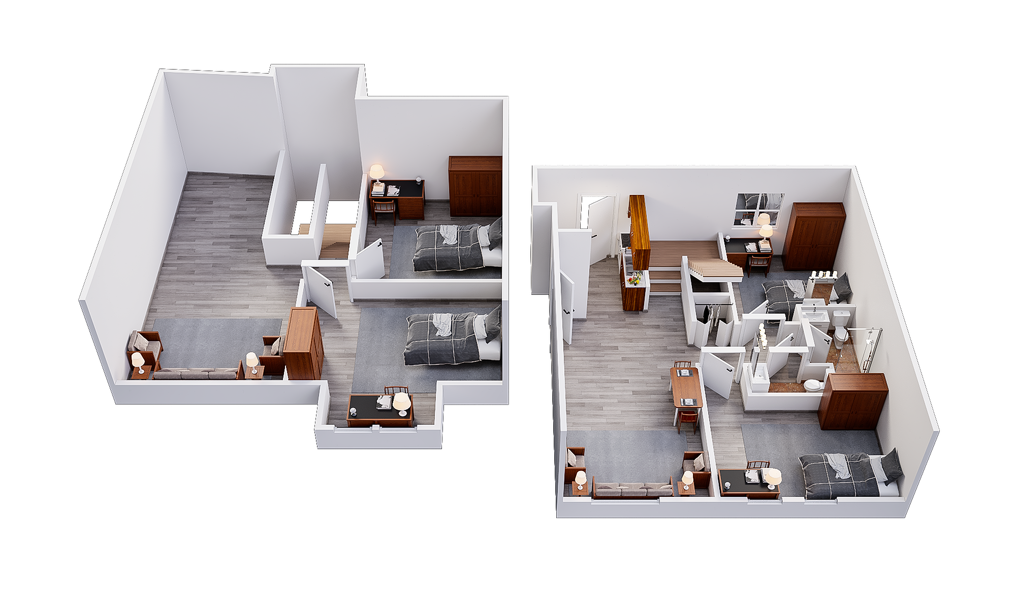 5, 4, 3, 2 and 1 Bedroom Apartments West 22