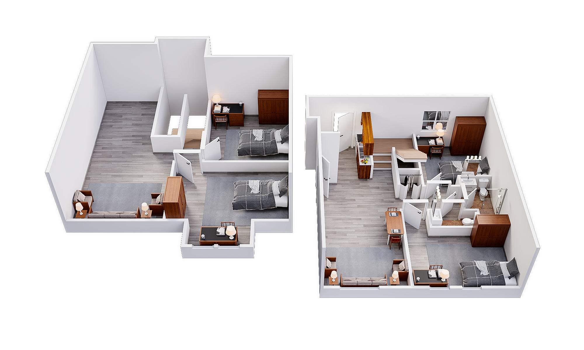 5, 4, 3, 2 and 1 Bedroom Apartments West 22