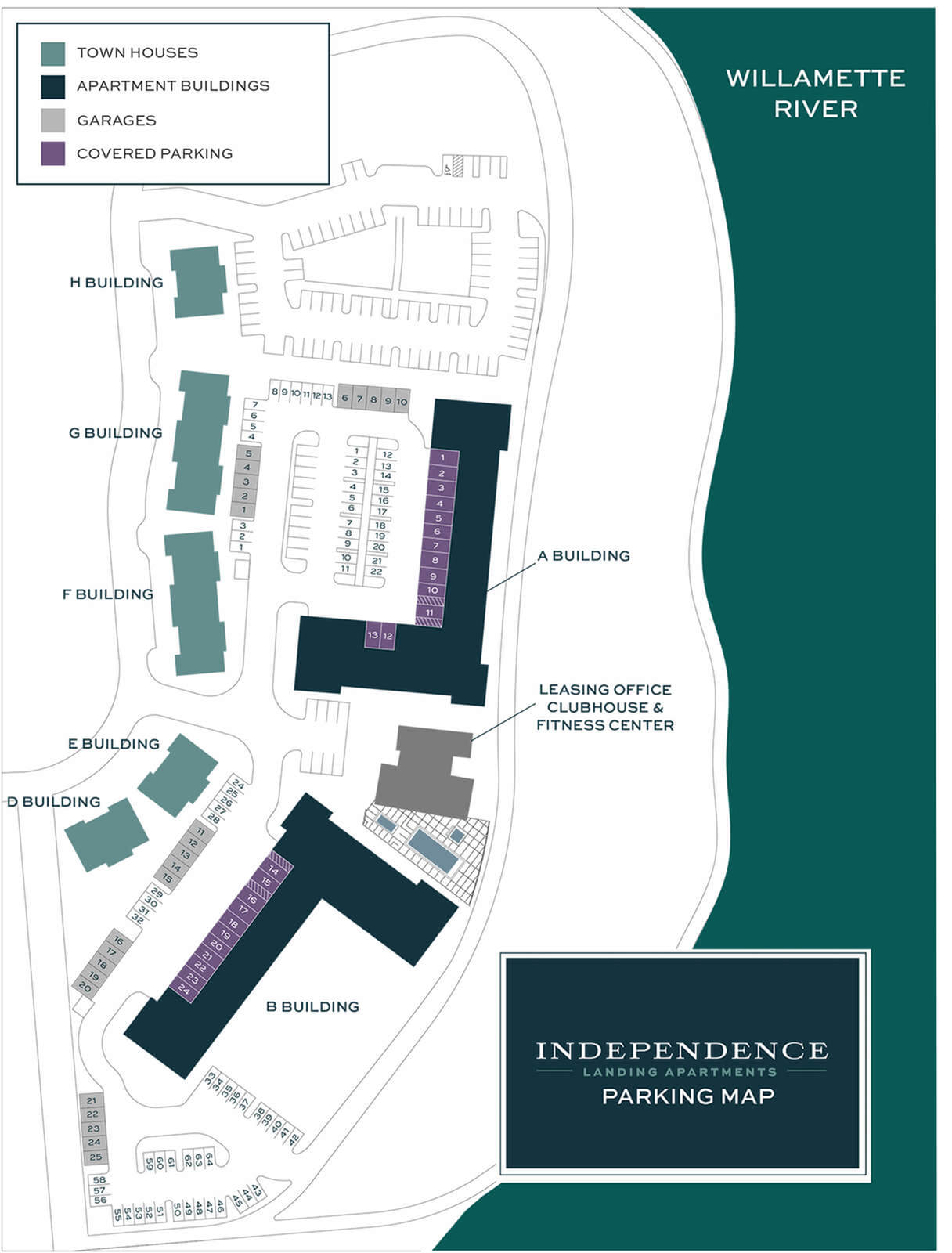 Independence Landing Apartments Parking Map