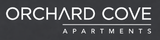 Orchard Cove Apartments logo on a sleek dark background.