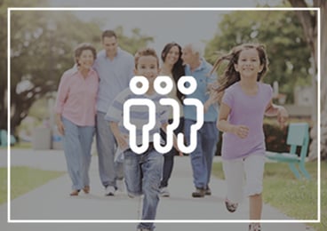 People Icon | Family in background
