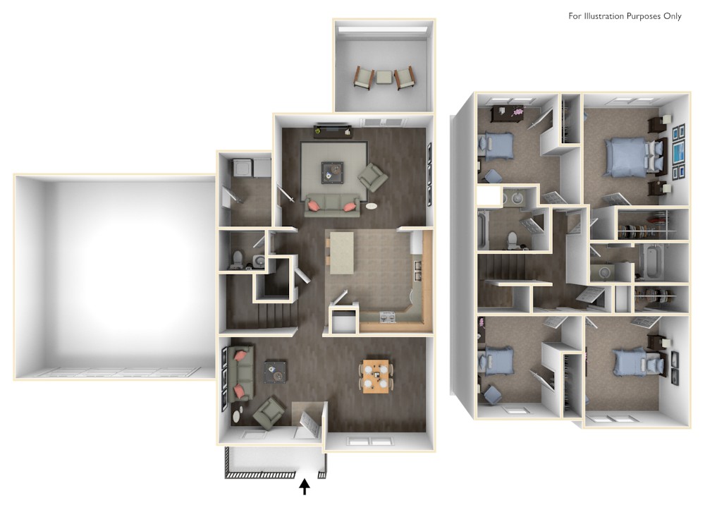 Stewart Terrace Paige 3D Floor Plan