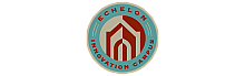 Contemporary logo for Echelon Innovation Campus with striking geometric design and bold color scheme.