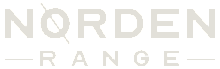 Sleek and modern typography logo reading 'Norden Range' with minimalist design elements.