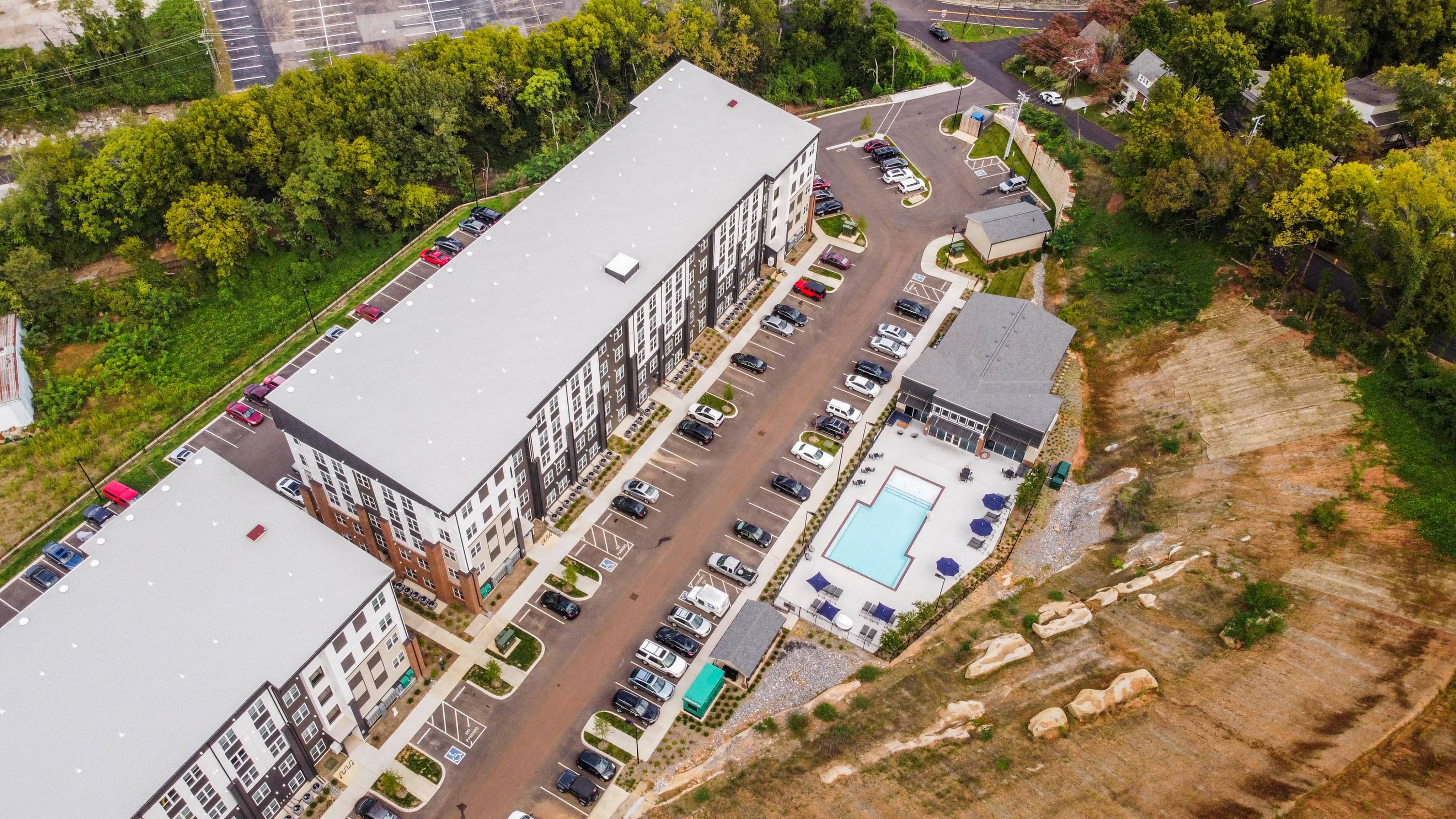 Aerial | Flagship Kerns | Knoxville Apartments