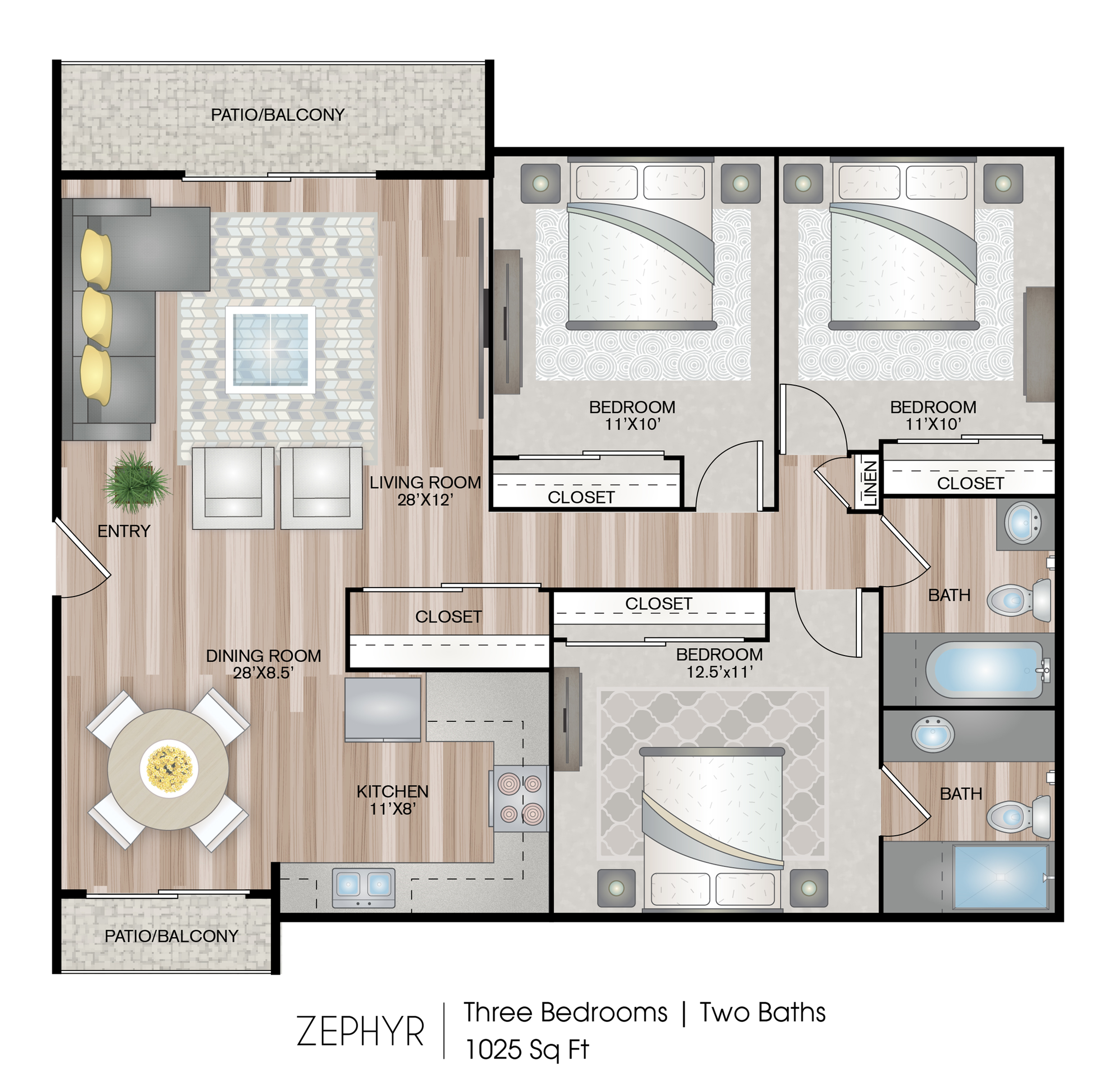Zephyr 3 Bed Apartment Rancho Solana