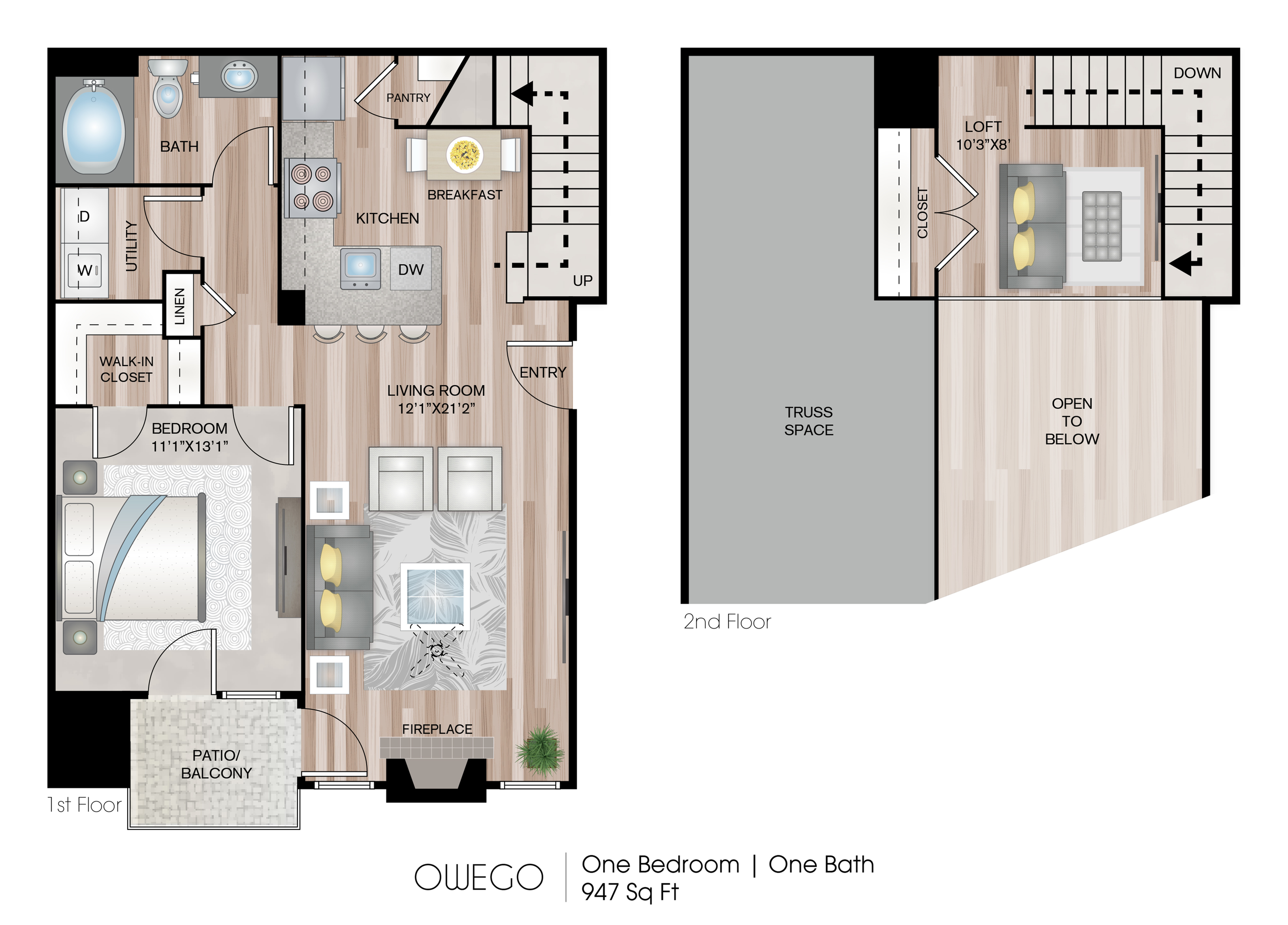 947 Square Feet