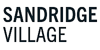 Bold Sandridge Village logo with modern typography.