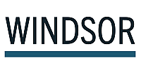Sleek Windsor logo featuring bold typography with a stylish underline.