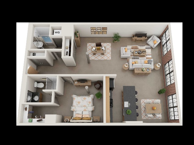 1B2BR (1160 sq ft)